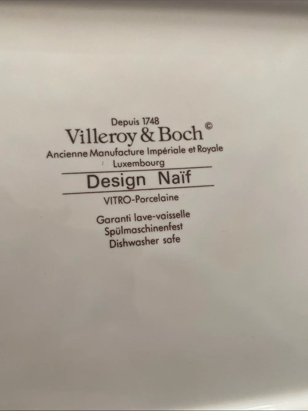 Villeroy & Boch Design Naif sandwich tray village scene by artist Gérard Laplau